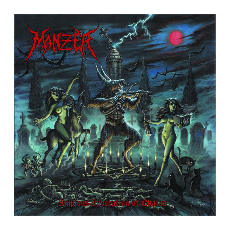 MANZER _ Impious Invocation Of Ebalus _ CD [Thrash Black Metal - FRA] - boitier cristal