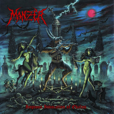 MANZER _ Impious Invocation Of Ebalus _ CD [Thrash Black Metal - FRA] - boitier cristal