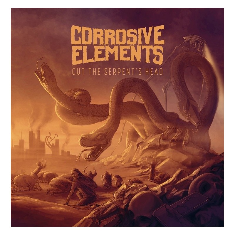 CORROSIVE ELEMENTS _ Cut The Serpent's Head [Death Thrash Metal, FRA] Vinyl 12"