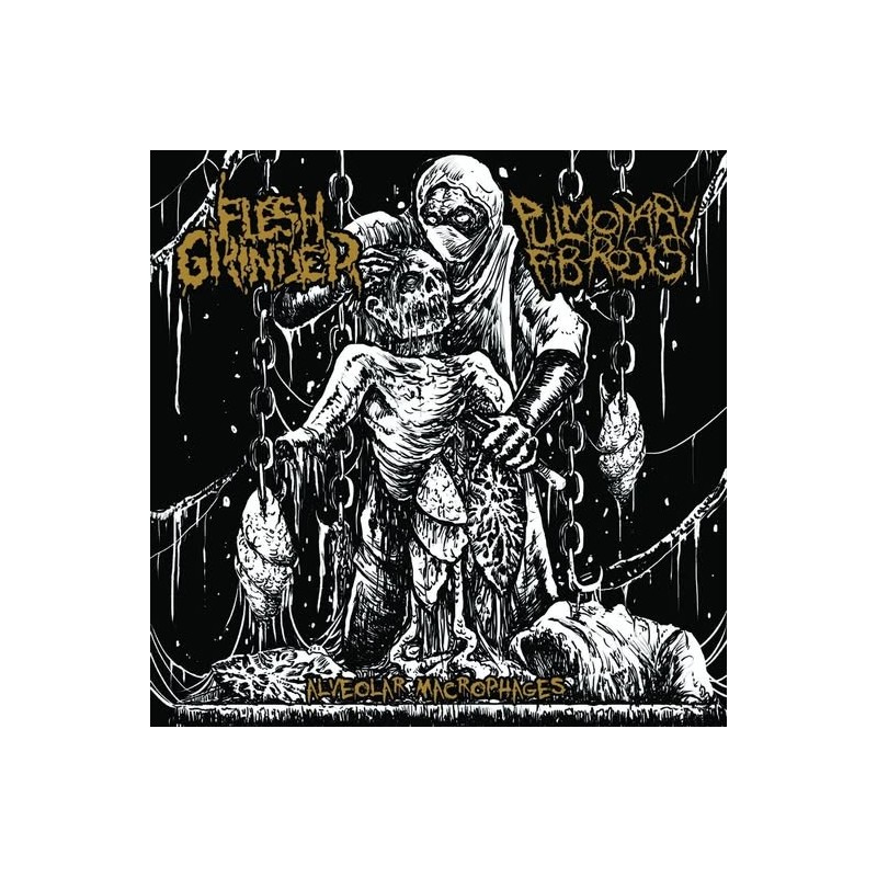 FLESH GRINDER / PULMONARY FIBROSIS _ Alveolar Macrophages [Goregrind, Bre / Fra] _  CD Jewel Case
