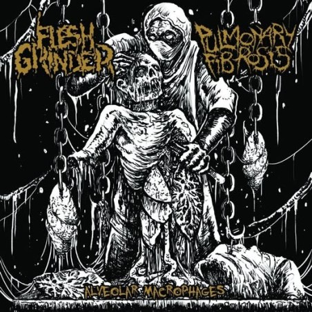 FLESH GRINDER / PULMONARY FIBROSIS _ Alveolar Macrophages [Goregrind, Bre / Fra] _  CD Jewel Case